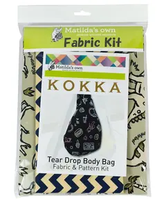 KOKKA Tear Drop Body Bag Pattern & Fabric Kit