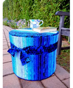 Tuffet Bag Pattern by Aunties Two AT261 - Image of Pattern Cover