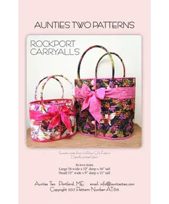 Rockport Carryalls Bag Pattern AT615 by Aunties Two - Image of Pattern Cover