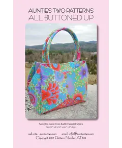 All Buttoned Up Bag Pattern by Aunties Two