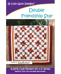 Double Friendship Star Quilt Pattern by Cozy Quilt Designs