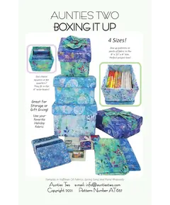 Boxing It Up Pattern by Aunties Two - See Videos