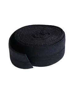 Fold Over Elastic 20mm x 1 Yard Black By Annie