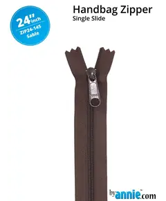 By Annie 24 Inch Handbag Zipper Sable - See Video