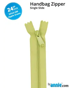By Annie 24 Inch Handbag Zipper Apple Green - See Video