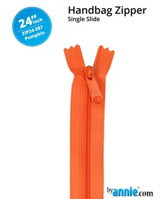 By Annie 24 Inch Handbag Zipper Pumpkin - See Video