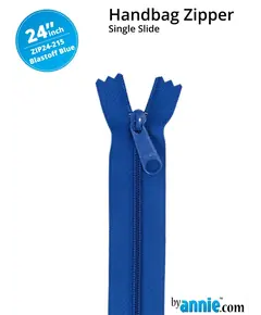 By Annie 24 Inch Handbag Zipper Blast Off Blue - See Video