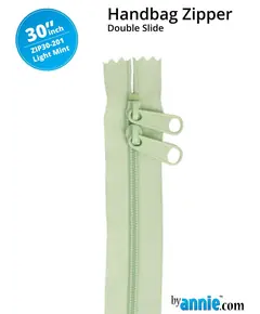 By Annie 30 Inch Handbag Zipper Light Mint - See Video