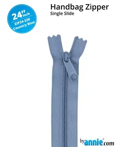By Annie 24 Inch Handbag Zipper Country Blue - See Video