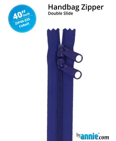 By Annie 40 Inch Handbag Zipper Cobalt - See Video