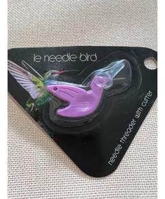Hummingbird Needle Threader and Cutter by Sew Tasty - Purple