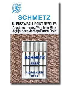 Schmetz 90/14 Machine Needle Ballpoint (Jersey) - 5 Needle Packet