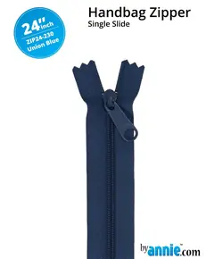 By Annie 24 Inch Handbag Zipper Union Blue - See Video