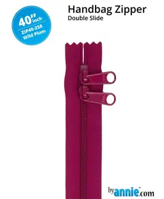 By Annie 40 Inch Handbag Zipper Wild Plum - See Video