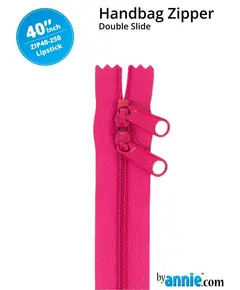 By Annie 40 Inch Handbag Zipper Lipstick - See Video