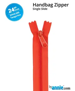 By Annie 24 Inch Handbag Zipper Tangerine - See Video