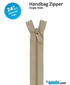 By Annie 24 Inch Handbag Zipper Sage - See Video