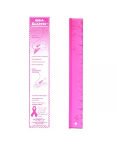 Add A Quarter Ruler 12" Pink