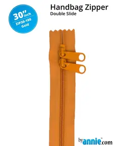 By Annie 30 Inch Handbag Zipper Gold- See Video