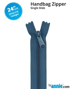 By Annie 24 Inch Handbag Zipper Twilight - See Video