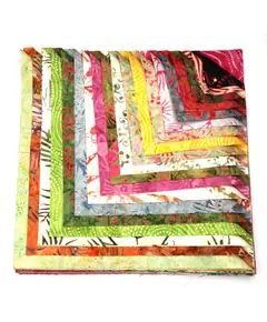 Native Gems 40 x 10" Fabric Squares AKA Layer Cake 
by Batiks Australia Image depicting the different fabric designs included