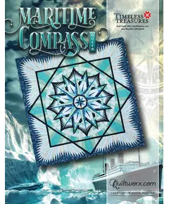 Maritime Compass Queen by Judy Niemeyer - Image of Quilt Pattern Cover