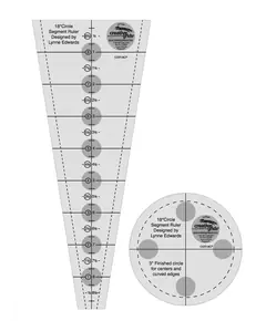Creative Grids Quilt Ruler 18 Degree Dresden Plate CGR18CF