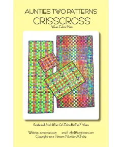 Criss Cross Woven Fabric Mats Pattern AT 269 by Aunties Two - Image of Pattern Cover