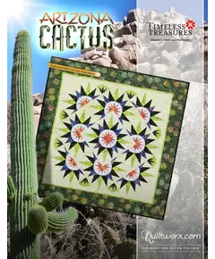 Arizona Cactus Quilt Pattern by Judy Niemeyer - Image of Pattern Cover