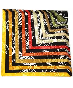 Bush Tucker 40 x 10" Fabric Squares AKA Layer Cake 
by Batiks Australia - Image of Precut squares showing different fabrics included