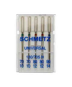 Schmetz Mixed Sizes Machine Needle Universal - containing 2 x 70/10, 2 x 80/12 and 1 x 90/14 needles