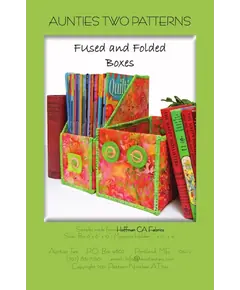 Fused and Folded Box Pattern AT241 by Aunties Two - Image if Pattern Cover