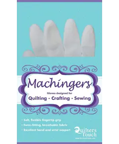 Machingers Quilting Gloves in package