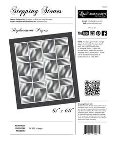 Stepping Stones Quilt Pattern Replacement Papers ONLY by Judy Niemeyer