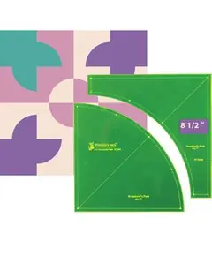 Drunkards Path 8.5 inch Patchwork Template Set