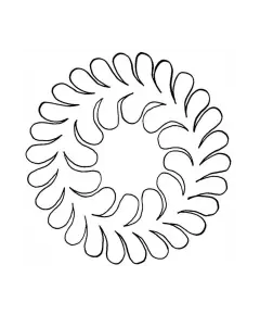 Feather Wreath 5" #30342