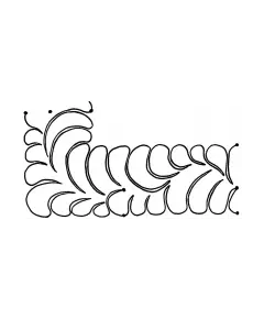 Uneven Feather Border, Small #30481