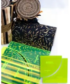 Drunkards Path 3 , 4 and 5inch Set Patchwork Template