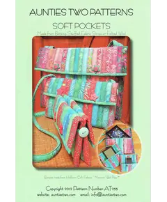 Soft Pockets bag by Aunties Two Patterns ~ Jelly Roll Friendly