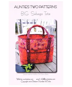 Big Sebago Tote bag by Aunties Two Patterns