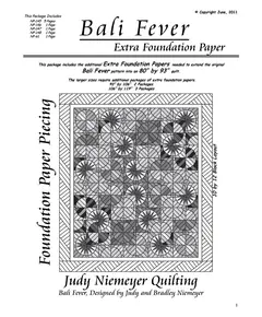 Bali Fever Extra Foundation Papers by Judy Niemeyer