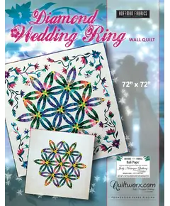 Diamond Wedding Ring Wall Quilt Pattern by Judy Niemeyer