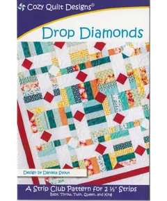 Drop Diamonds Pattern by Cozy Quilt Designs - See Video