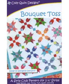 Bouquet Toss Pattern by Cozy Quilt Designs - See Video