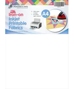 Iron On Printable Fabric (Inkjet) A4 x 3 Sheets