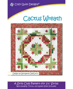 Cactus Wreath Pattern by Cozy Quilt Designs
