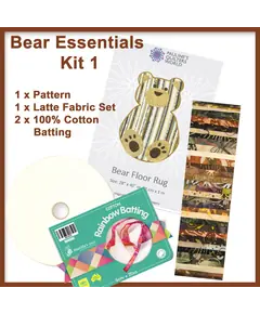 Bear Floor Jelly Roll Rug Pattern and Kit (2 Kits Available)