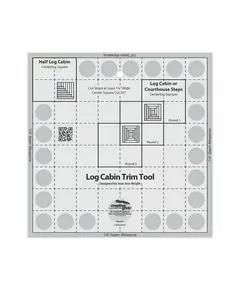 Creative Grids Log Cabin Trim Tool Ruler - 8in finished block SEE VIDEO's