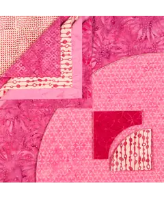 Drunkards Path Pre-Cut Quilt Kit - Pretty in Pink