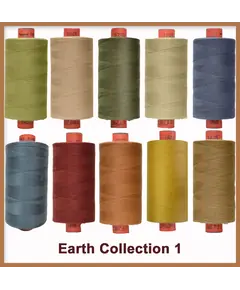 Earthy Toned 10 Colour Set 1 Rasant Thread 1000M